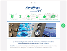 Tablet Screenshot of nanophos.com.mx